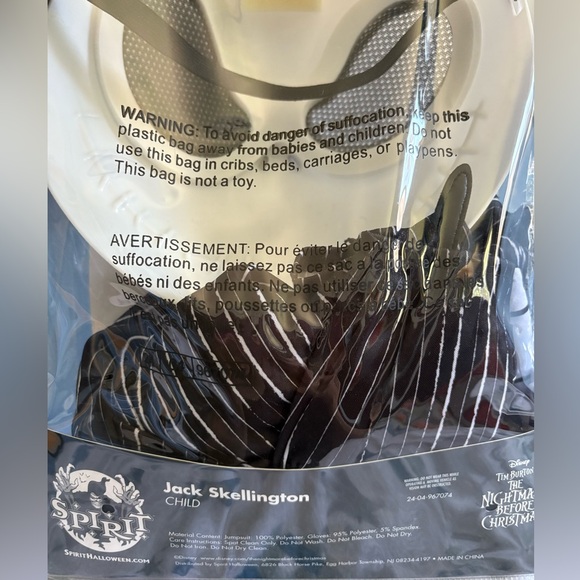 Jack Skellington Costume - Black & White - Picture 2 of 2